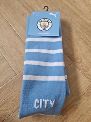 Manchester City Football Socks Size Uk 6-8 NEW • £3