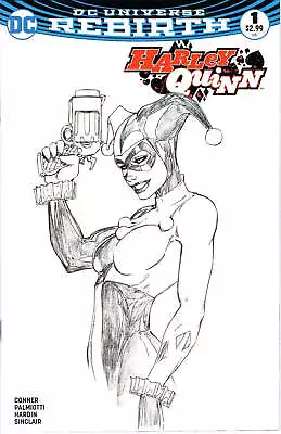 Harley Quinn Rebirth # 1 Variant Sketch Cover Dc Universe Rebirth  2016 • $98.95