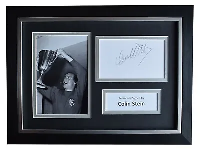 Colin Stein Signed A4 Framed Autograph Photo Glasgow Rangers Football AFTAL COA  • £39.99