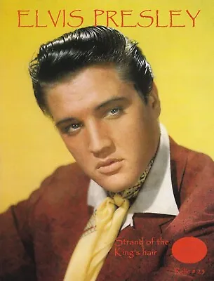 Elvis Presly The King's Hair Remnant Relic On 8.5x11 Photo Card • $50