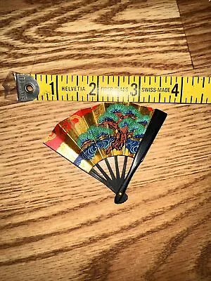 Vintage Mini Folding Fan Made  In Japan-3” • $10