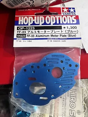 Tamiya FF03 Aluminum Motor Plate Blue Op-1223 • $15