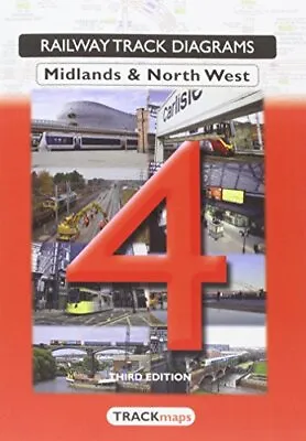 Midlands & North West: Book 4 (Railway Track Diagrams) Book The Cheap Fast Free • £19.99