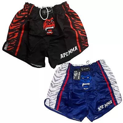 2 MMA Kick Boxing Shorts UFC Cage Fight Retro Grappling Muay Thai Black & Red • $21