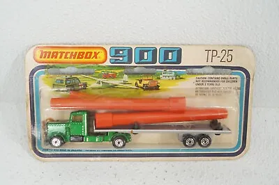 Matchbox 900 TP-25 Articulated Pipe Transporter Truck Lesney Diecast Vintage • $34.99