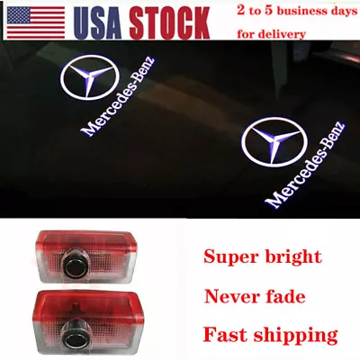 2 Door Step Courtesy HD Shadow Laser LED Light For Mercedes Benz A B E ML • $13.95