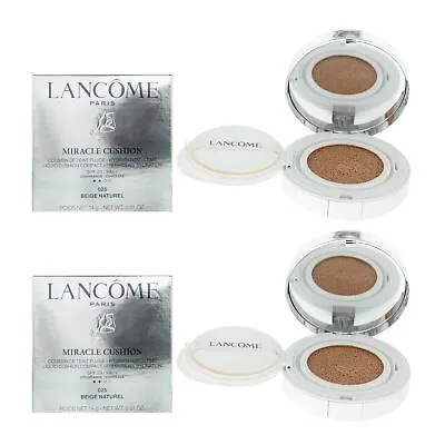 Lancome Teint Miracle Cushion Compact #025 Beige Natural Foundation 14g X 2 • £20