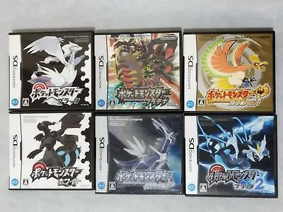 Nintendo Ds Pokemon Black/White/Platinum/Diamond/HeartGold/Black2 Japanese Ver. • $205.30