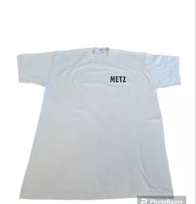 Vintage Metz Bacardi Classic T-shirt White Screen Stars Tag XL  • £14.99