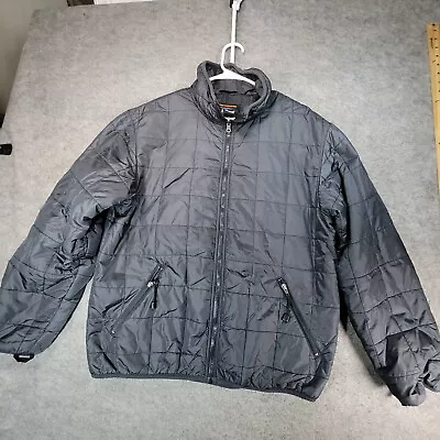 Vintage LL Bean Jacket Mens Medium Black Thinsulate Quilted Full Zip • $62.99