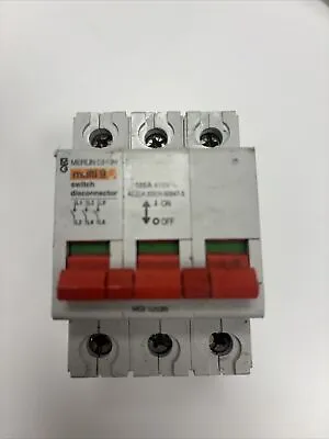 MERLIN GERIN  MGI 1253 125A Switch Disconnector TRIPLE POLE MULTI 9 415v  • £4.80