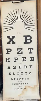 £30 • Buy Vintage Eye Test Chart