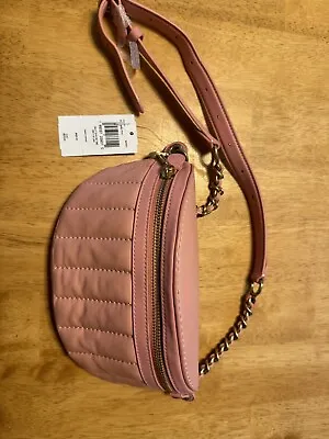 Coach Pink Quilted Leather Belt Bag Fanny Pack NWT • $41