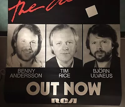 Super Rare Abba Chess The Musical Original 1984 Australian In Store Promo Poster • $199.95