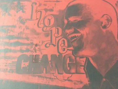 HVW8 Obama Hope/Change One-Off TEST PRINT Burlesque Fairey Choe EX Condition    • $150