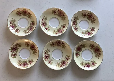 Colclough China 6 X Saucers Pattern 6676 • £15