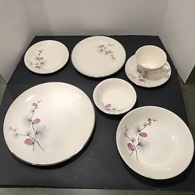 Vintage Canonsburg Pottery Wild Clover 7 Pc Place Setting (B) • $14.99
