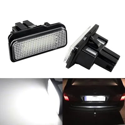 2x White 18-SMD LED License Plate Lights For 2003-09 Mercedes-Benz E-Class W211 • $11.99