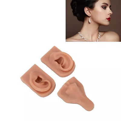 Silicone Nose Ear Model 3D Simulation Nose Ear Model Set For Piercing Practi GIP • $13.97