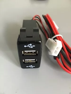 Dual Port 2 USB 12V Car Auto Lighter Socket Charger Adaptor Tool For TOYOTA UK • £4.75