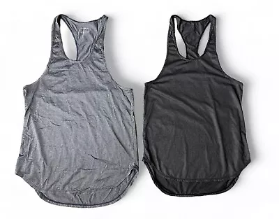 Men's 2 Pair Tank Tops Casual Gym Muscle Sleeveless Dry Fit Y-Back Workout NWOT • $24.99