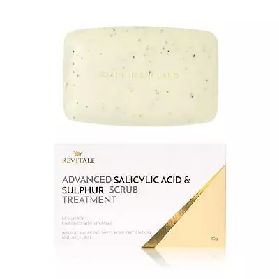 Revitale Advanced Salicylic Acid & Sulphur Scrub Treatment Soap • £6.99