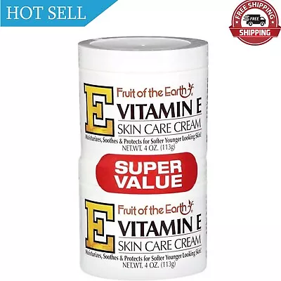 Fruit Of The Earth Vitamin E Skin Care Cream Super Value 4 Oz. 2 Pack • $7