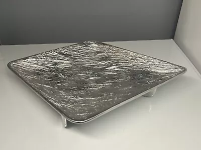 Mariposa  Grillante  Aluminum Serving Platter-Center Piece Rough Surface • $90