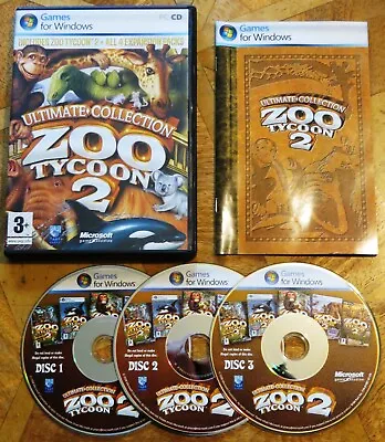 ZOO TYCOON 2 -ULTIMATE COLLECTION (PC DVD-ROM) - Base Game & 4 Expansions • £24.99