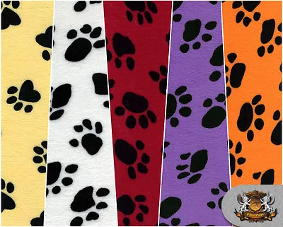 VELBOA PAW PRINT Faux Fur Fabric / 60 X36  / Sold By The Yard • $6.49