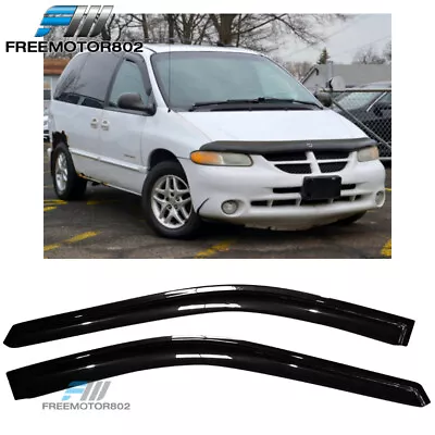 Fit 96-07 Chrysler Town&Country Caravan Window Visors Rain Sun Guard Deflector • $26.89