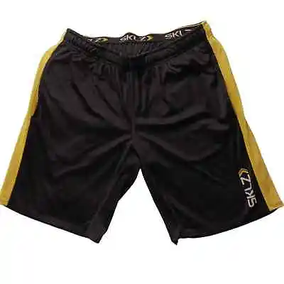 SKLZ Athletic Long Shorts BLACK & YELLOW  Men's Large • $30