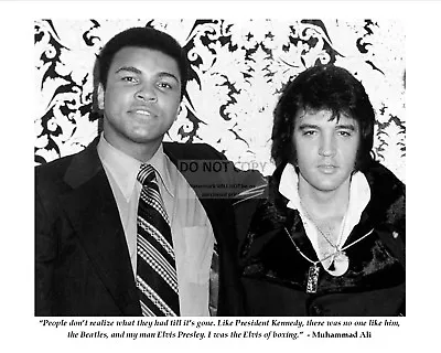 11x14 Photo  Muhammad Ali Famous Elvis Presley Quote From Boxing Legend (pq-014) • $14.98