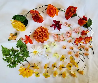Vintage Millinery Flowers In A Variety Of Colors And Sizes • $12.99