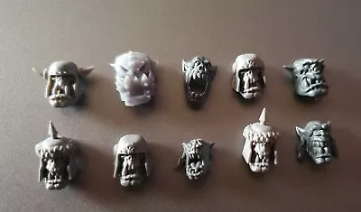 40k Warhammer Random Orc Heads X10 • £5