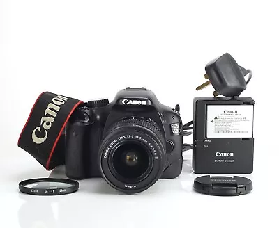 Canon EOS 550D DSLR Camera & EF-S 18-55mm III Zoom Lens Kit Battery & Charger • £139.99