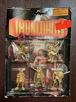 Vintage 1983 MidgeToy THE IRONLORDS (The Demons) Set Of Metal Figures Sealed  • $15