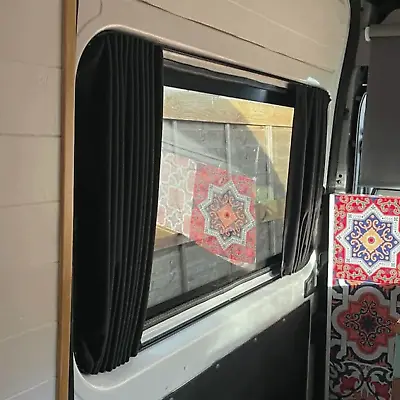 Citroen Relay Camper Van Blind 1 X Side Window Curtain With Rails Van-X • £60.95