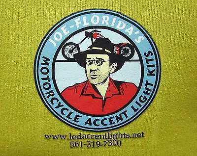 JOE FLORIDA Logo Koolie Custom Motorcycle Beer Koozie Accent Lights • $9.99