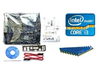 Intel I3 - 3245 Dual Core Cpu Dh67bl Media Motherboard 8gb Memory Ram Combo Kit • $289.99