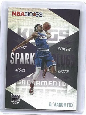 2020-21 Hoops Spark Plugs #1 De'Aaron Fox Sacramento Kings Holo Foil • $2.99