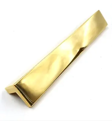 Alno Tab A960-6-PB/NL Unlacquered Brass 6-1/2 Inch Long Finger Cabinet Pull • $17.97