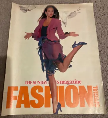 Vintage Sunday Times Magazine Fashion Special Spring 1989 • $11.35