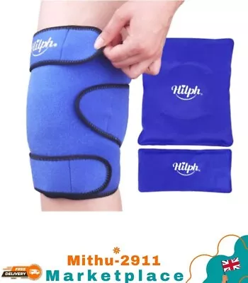 Hilph Knee Ice Pack Wrap Reusable Ice Pack For Knee Replacement Surgery Hot Co • £28.74