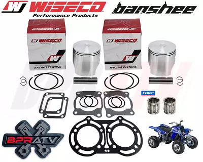 Yamaha Banshee YFZ 350 64.50mm Pro Wiseco Pistons Piston Set Top End Gaskets Kit • $237.98