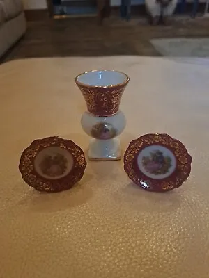 Limoges France Meissner MINI Courting Couple Set Of 3 • £15