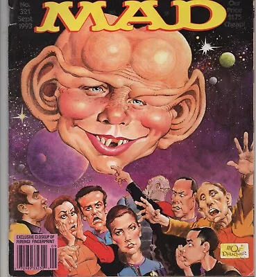 MAD Magazine - #321- Sep 1993 Deep Space Nine Plus Bride Of Frankenstein Comic • $5.99