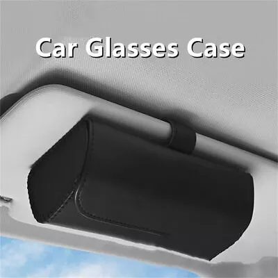$16.98 • Buy Car Sun Visor Sunglasses Case Holder Eye Sun Glasses Box Clip Bag