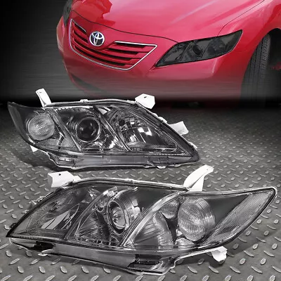 For 07-09 Toyota Camry Smoked Housing Clear Corner Projector Headlight Head Lamp • $77.88