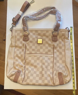 $20 • Buy Jose Hess Handbag Purse Extra Large Satchel Bag Dust Cover Danbury Mint